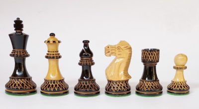 English Chess Pieces by Berkeley - Cardinal Red – Chess House