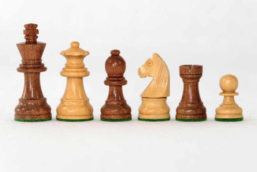 Babul Universal Chess Set with Mahogany Board. 70mm King - Image 3