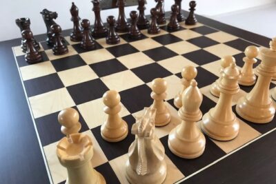 Anjan Super Classic HEAVY WEIGHTED Chess Set with Wenge Board. 101mm King