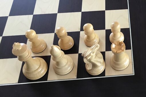 Anjan Super Classic HEAVY WEIGHTED Chess Set with Wenge Board. 101mm King - Image 5